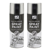2X 151 Auto Chrome Spray Paint 400ml Spray Paint